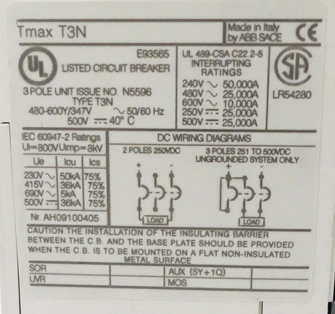 ABB TMAX T3N