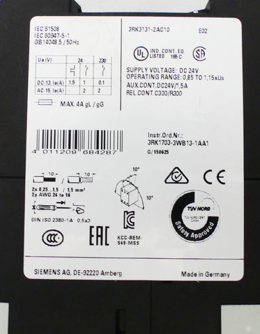 SIEMENS 3RK3131-2AC10