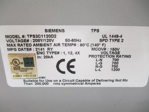 SIEMENS TPS3C1120D2