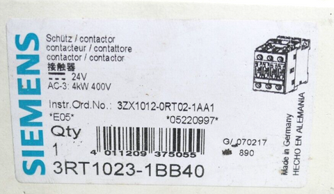 Siemens 3RT1023-1BB40