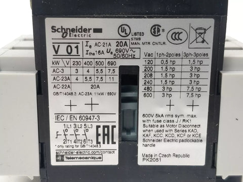 SCHNEIDER ELECTRIC VBD01