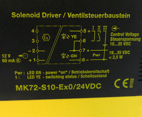 TURCK MK72-S10-EX0/24VDC