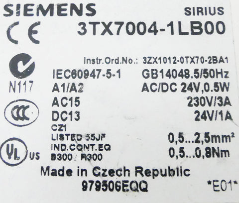 SIEMENS 3TX7004-1LB00