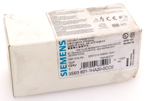 Siemens 3SB36011HA200CC0