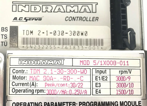 INDRAMAT TDM 2.1-030-300W0