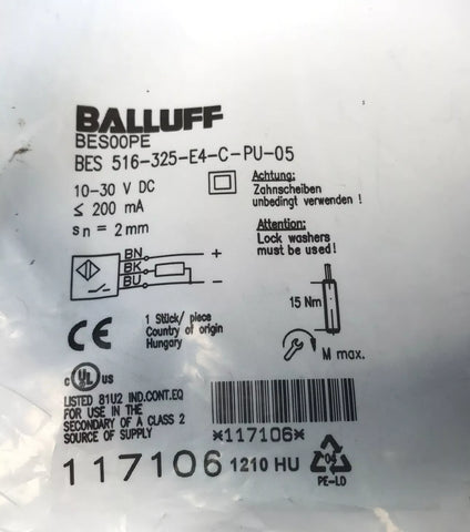 BALLUFF BES 516-325-E4-C-PU-05