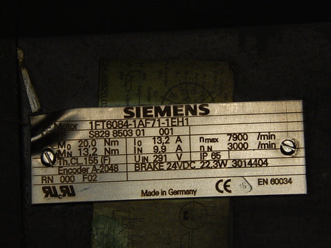 SIEMENS 1FT6084-1AF71-1EH1