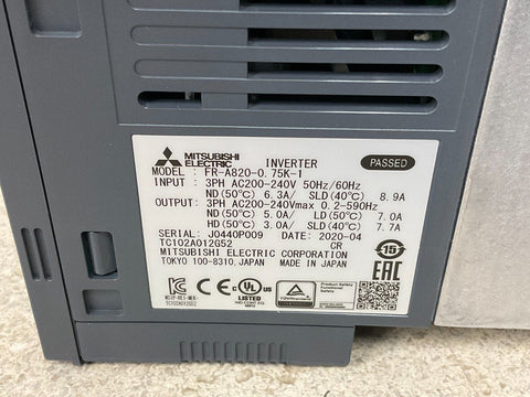 Mitsubishi Electric FR-A820-0.75K-1