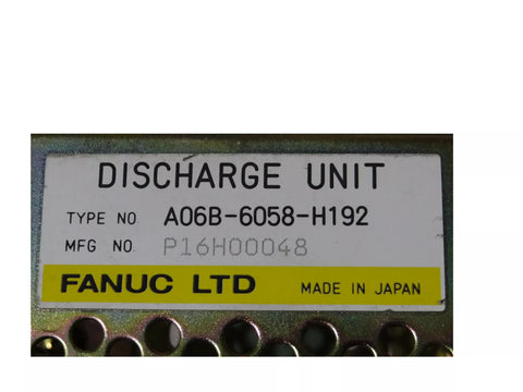 FANUC A06B-6058-H192