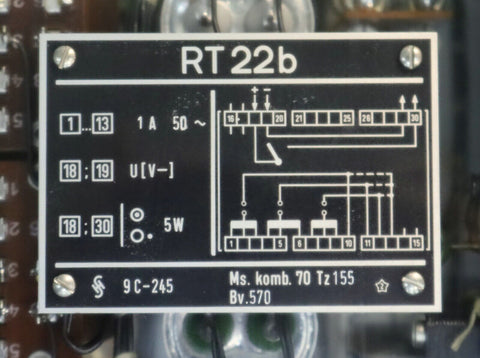 SIEMENS 7UT92 RT 22b