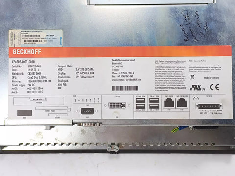 BECKHOFF CP6202-0001-0010