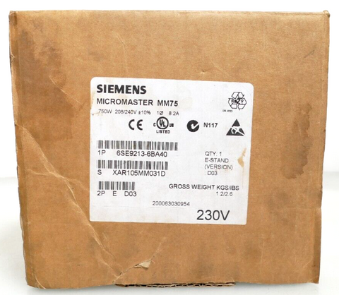 Siemens 6SE9213-6BA40