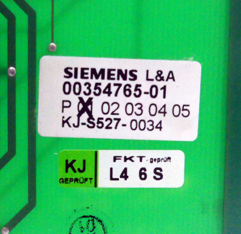 SIEMENS 00354765-01