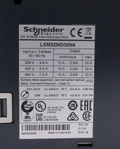 Schneider Electric LXM32MD30N4