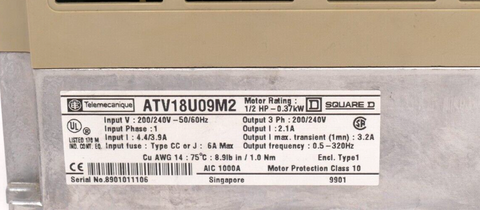 Schneider Electric ATV18U09M2