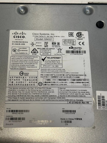 CISCO ISR4321/K9