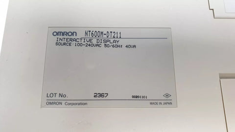 OMRON NT600M-DT211