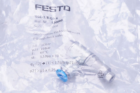 Festo HGL-1/8-QS-6