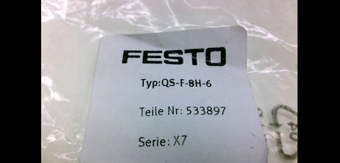 FESTO QS-F-8H-6 SERIES X7