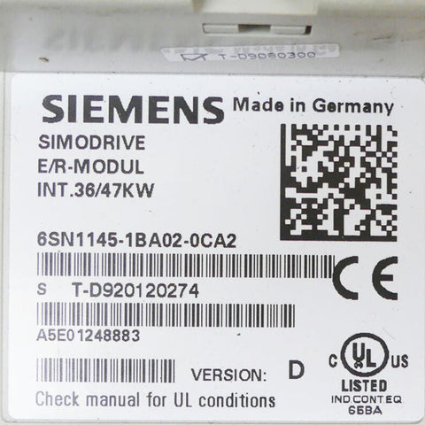 SIEMENS 6SN1145-1BA02-0CA2 RACK