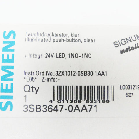 SIEMENS 3SB3647-0AA71