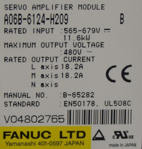 FANUC A06B-6124-H209