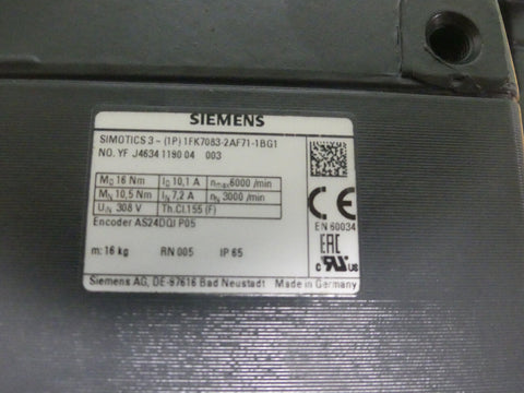 SIEMENS 1FK7083-2AF71-1BG1