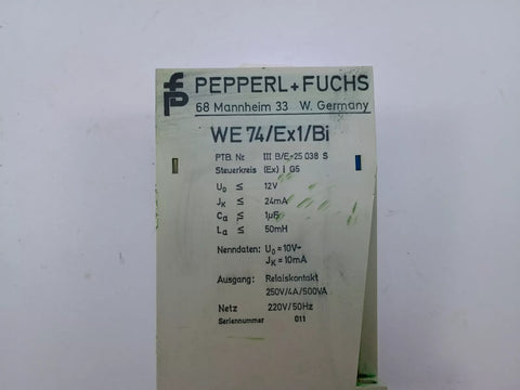 PEPPERL & FUCHS WE74/EX1
