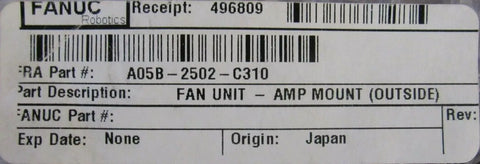 FANUC A05B-2502-C310