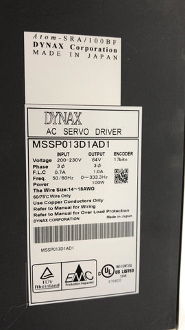 DYNAX MSSP013D1AD1