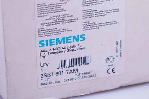 SIEMENS 3SB1 801-7AM