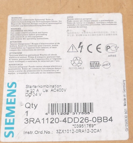 Siemens 3RA1120-4DD26-0BB4