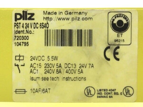 PILZ PST 4 24 V DC 6S40