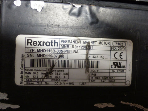 BOSCH REXROTH MHD115B-035-PG1-BA