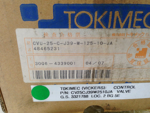 TOKIMEC CV25CJ39W2510JA