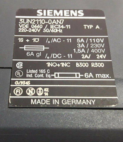 SIEMENS 3UN2110-0AN7