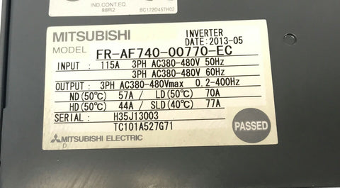 MITSUBISHI ELECTRIC FR-AF740-00770-EC