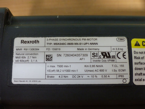 BOSCH REXROTH MSK040C-0600-NN-S1-UP1-NNNN