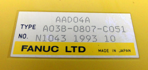 FANUC AAD04A A03B-0807-C051