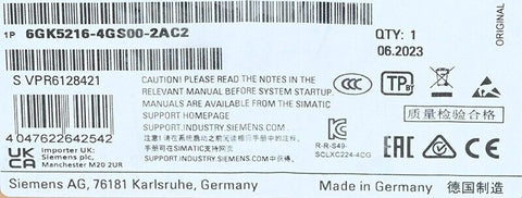 SIEMENS 6GK5216-4GS00-2AC2