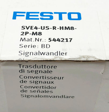 FESTO SVE4-US-R-HM8-2P-M8