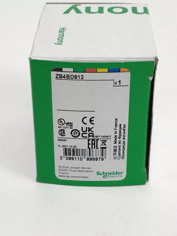 SCHNEIDER ELECTRIC ZB4BD912