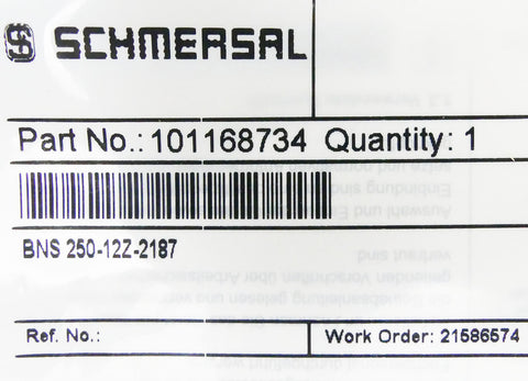 SCHMERSAL BNS 250-12Z-2187