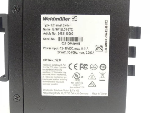 Weidmüller IE-SW-EL08-8TX