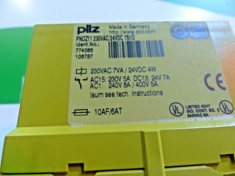 PILZ PNOZ11-230VAC/24VDC-7S10