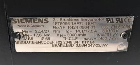 Siemens 1FT6086-1AF71-1EH1