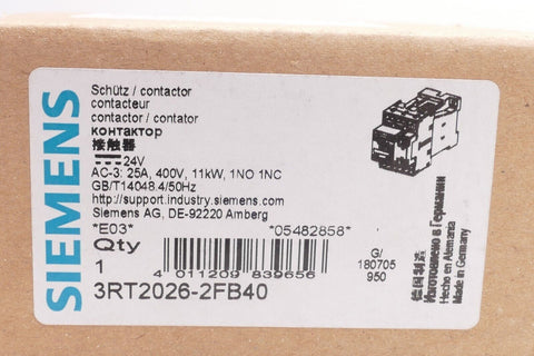 Siemens 3RT20262FB40