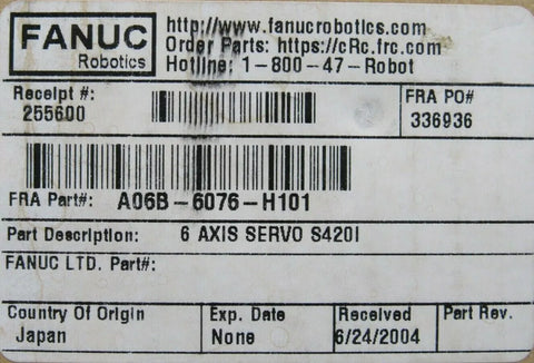 FANUC A06B-6076-H101