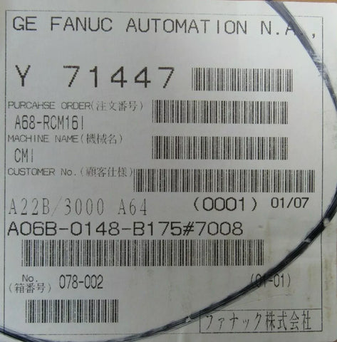 FANUC A06B-0148-B175#7008