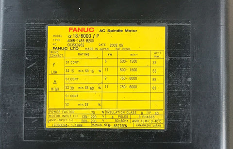 FANUC  A06B-1456-B200